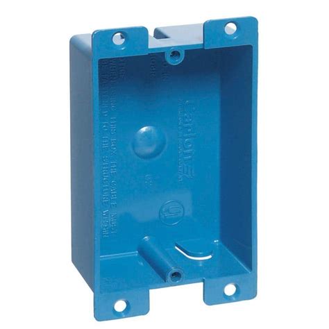 low profile electrical box home depot|low profile single gang box.